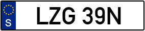 Trailer License Plate